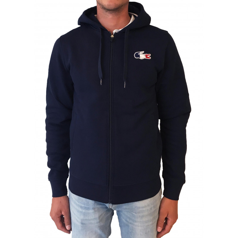 Sweat Lacoste Homme Bleu Marine Eshop Ffck