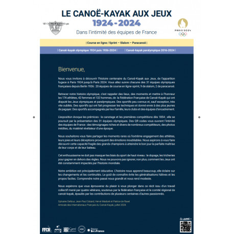 EXPOSITION FFCK - 100 ans de présence des sports de pagaie aux Jeux